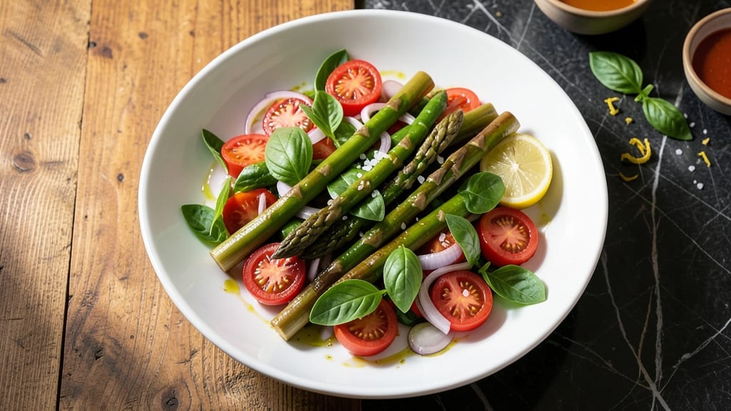 Asparagus and Tomato Salad Recipe: Bright, Herb-Kissed Crunch in 15 Minutes