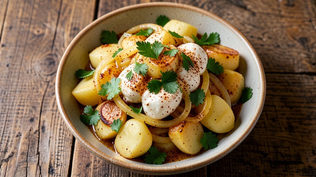 German Canned Potato Salad Recipe: Crisp Celery Crowns Over Smoky Paprika Dressing