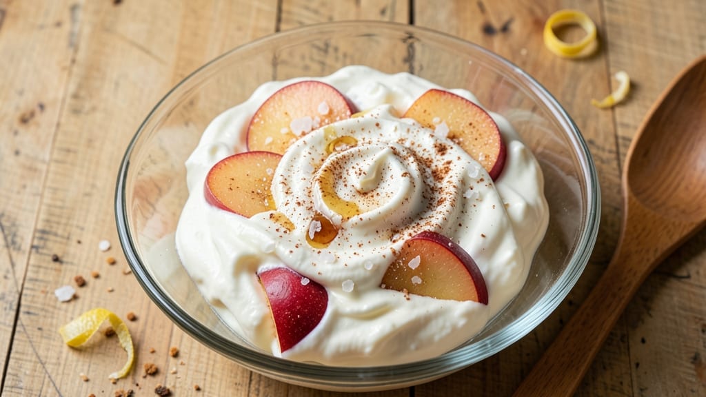 Apple Fluff Salad Recipe: Celery Crowns Over Creamy Cinnamon Bliss