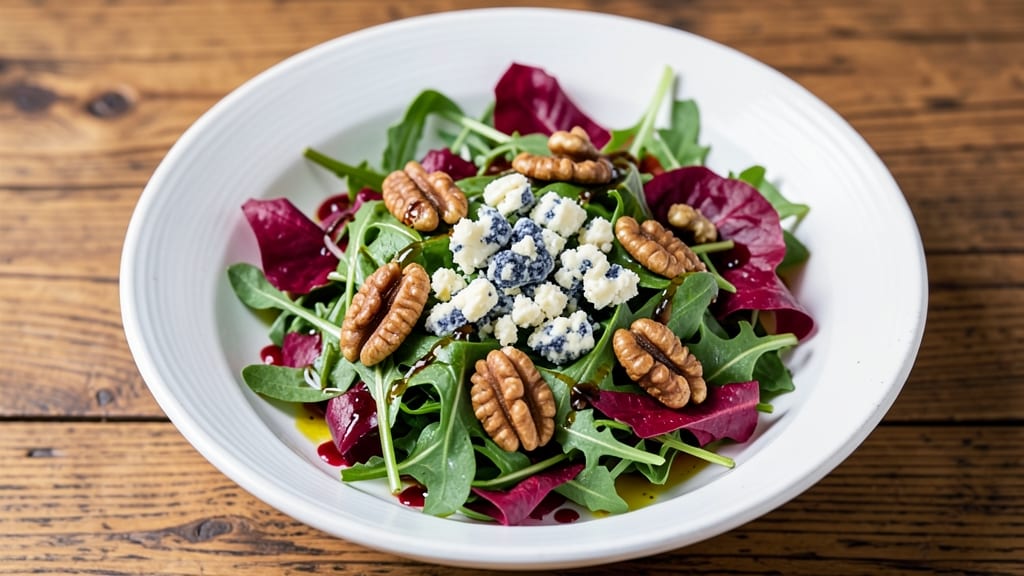 Blue Cheese and Walnut Salad Recipe: Crunchy Nutty Bite with Tangy Cream Cheese Bliss