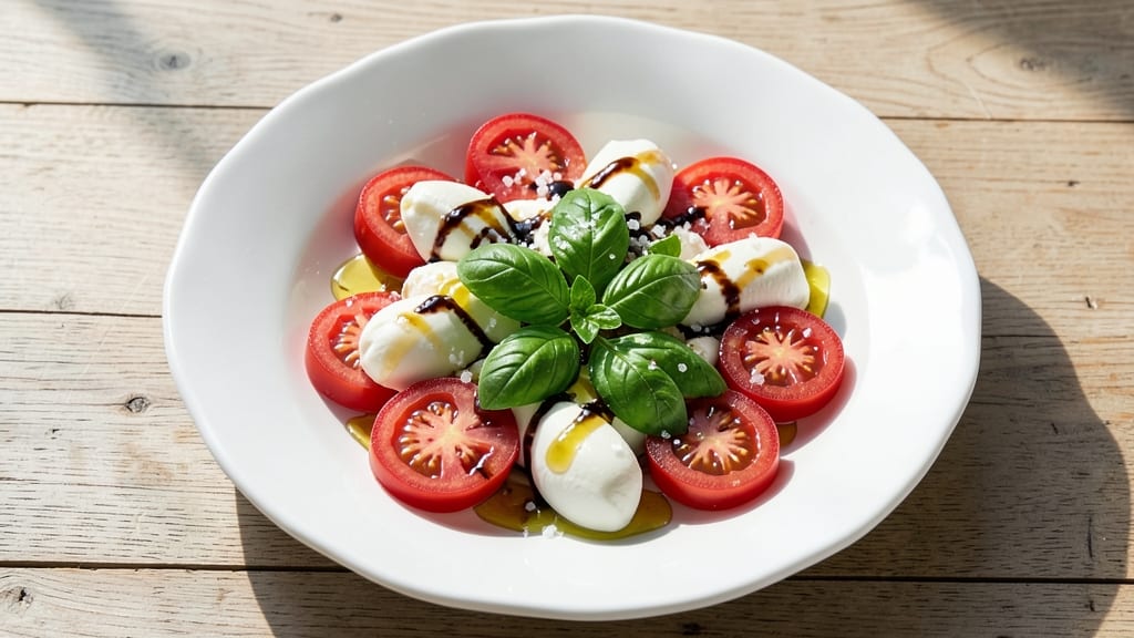 BJ's Caprese Salad Recipe: Fresh Mozzarella and Heirloom Tomato Layers