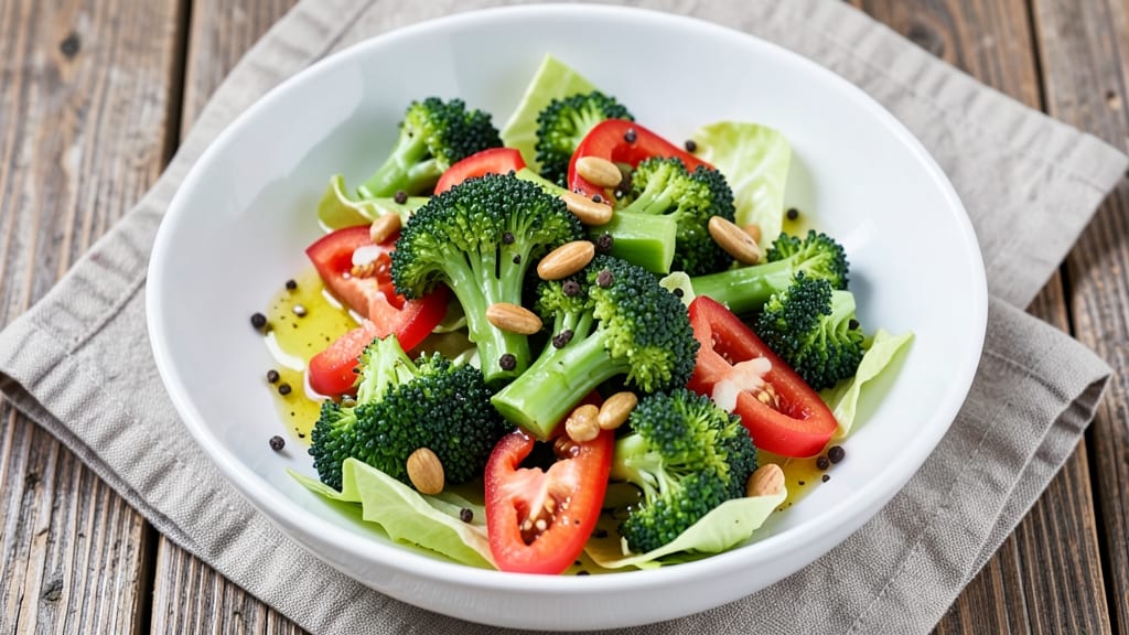 Broccoli and Lettuce Salad Recipe: Bright Crunch Meets Tangy Lemon Vinaigrette