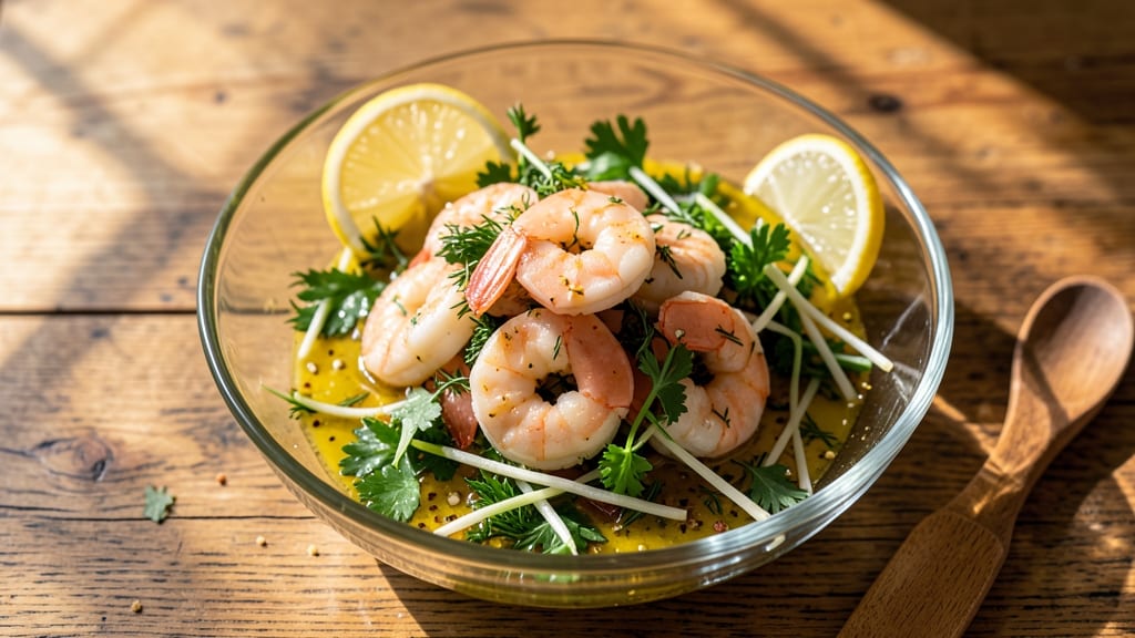 Boiled Shrimp Salad Recipe: Zesty Lemon-Herb Crunch in 15 Minutes