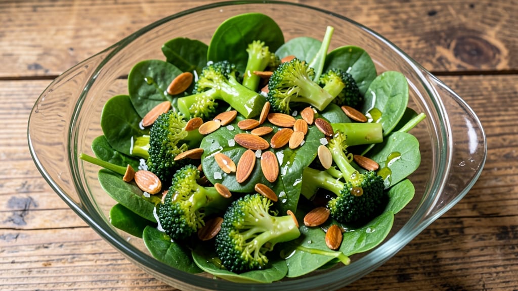 Broccoli Tossed Salad Recipe: Crispy Roasted Florets Over Creamy Lemon Dressing
