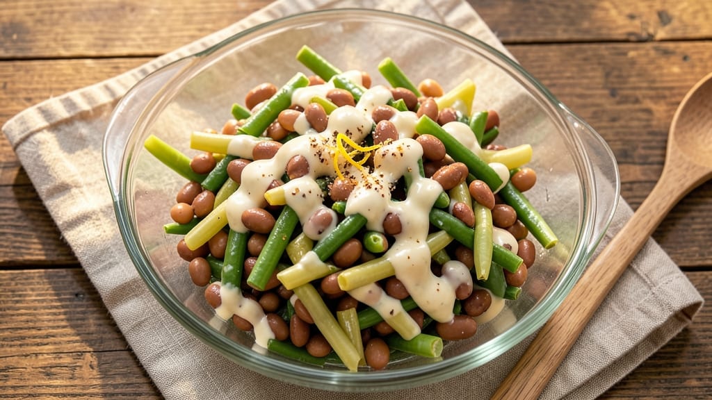 Betty Crocker Three Bean Salad Recipe: Classic Layers of Kidney, Green, and Wax Beans