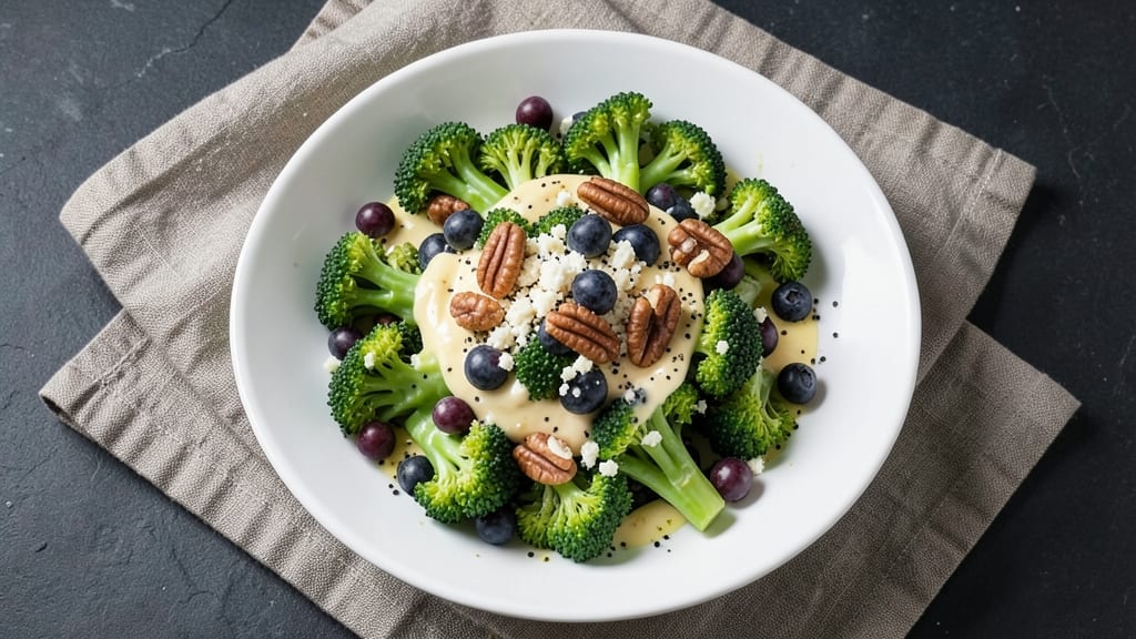 Broccoli Blueberry Salad Recipe: Sweet-Tart Contrast With Creamy Poppy Seed Dressing