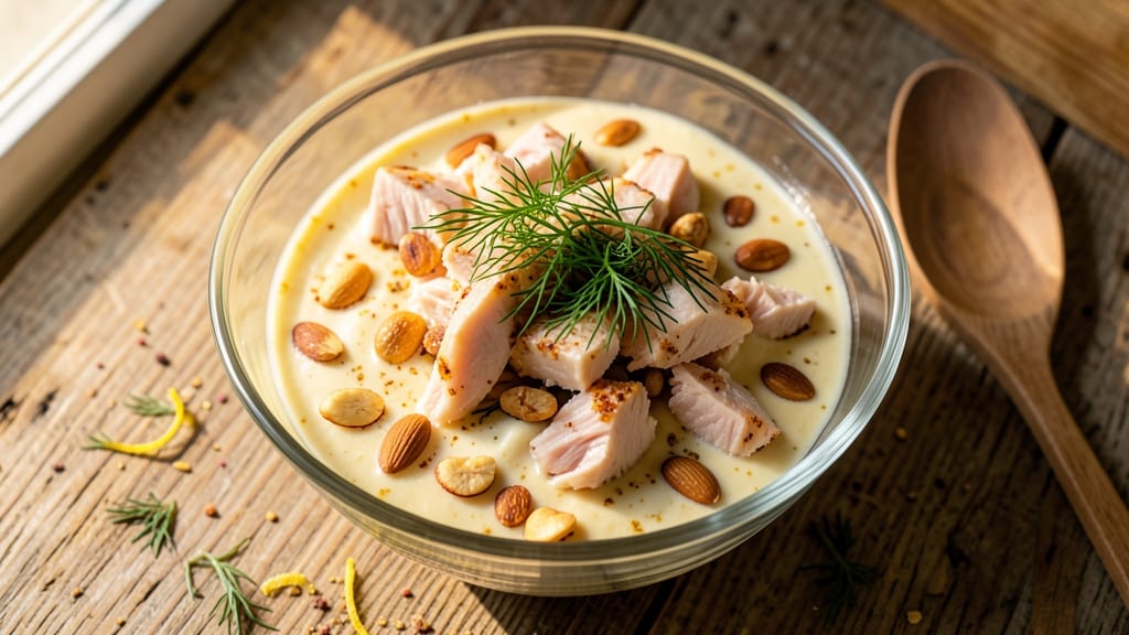 Canned Chicken Salad Recipe Without Celery: Creamy Herb Bliss With Toasted Almond Crunch