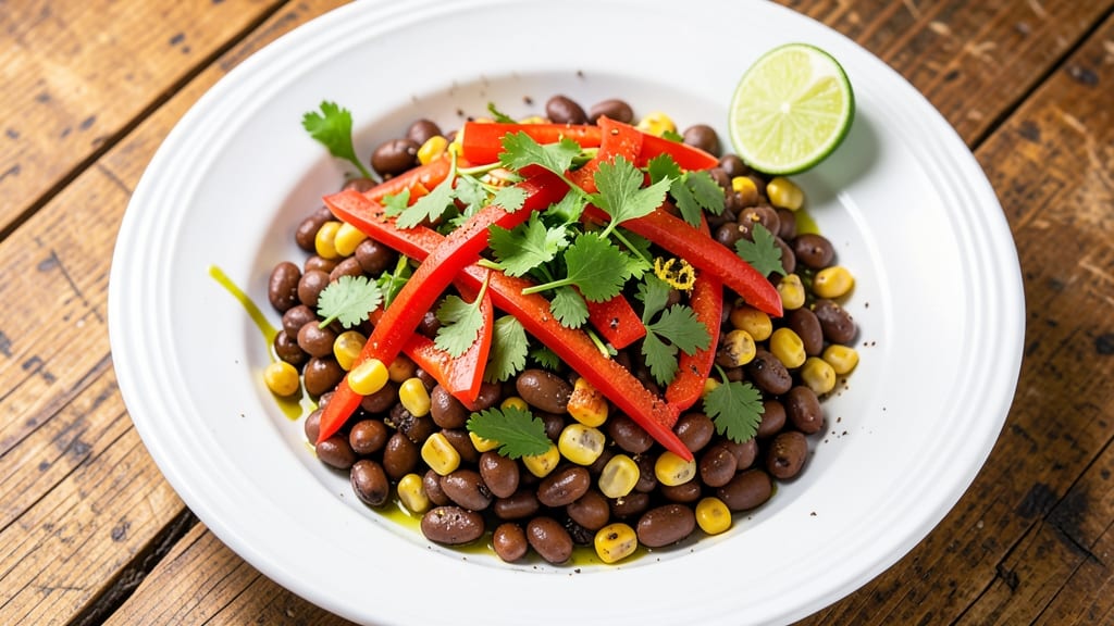 Black Bean, Corn, and Cilantro Salad Recipe: Zesty Lime and Cumin Brightness