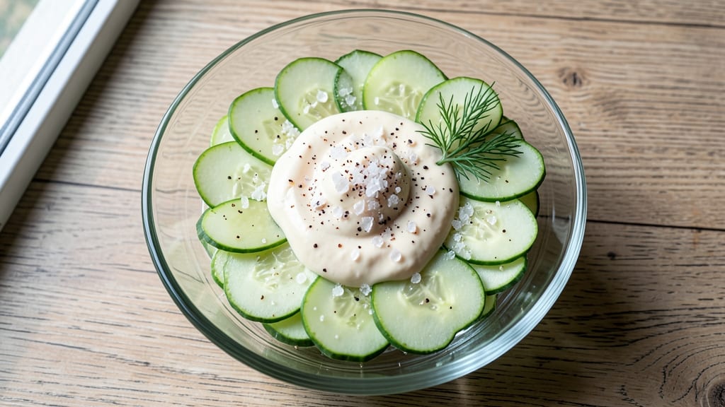 Cucumber Salad Recipe With Mayonnaise And Vinegar: Cool Crunch Meets Tangy Creaminess