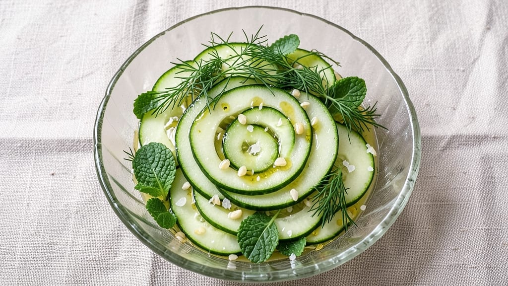 Cucumber Salad Recipe With White Wine Vinegar: Zesty Refreshment in 15 Minutes