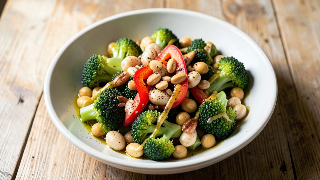 Broccoli and Bean Salad Recipe: Crisp-Topped Protein Packed in 15 Minutes