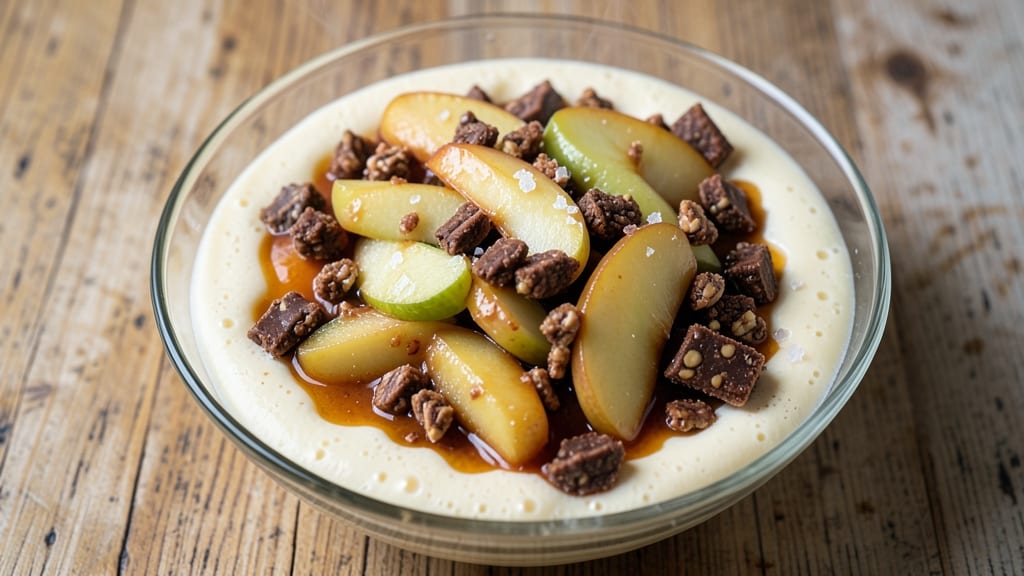 Apple Snickers Salad Recipe With Pudding: Warm Caramelized Apples Meet Creamy Vanilla Bliss