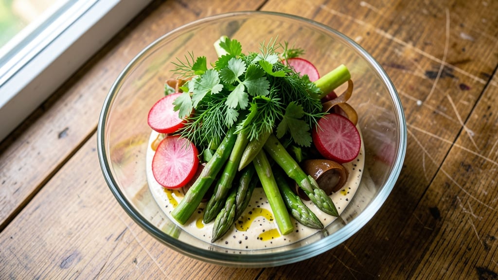 Asparagus Radish Salad Recipe: Bright Crunch Meets Herbal Freshness