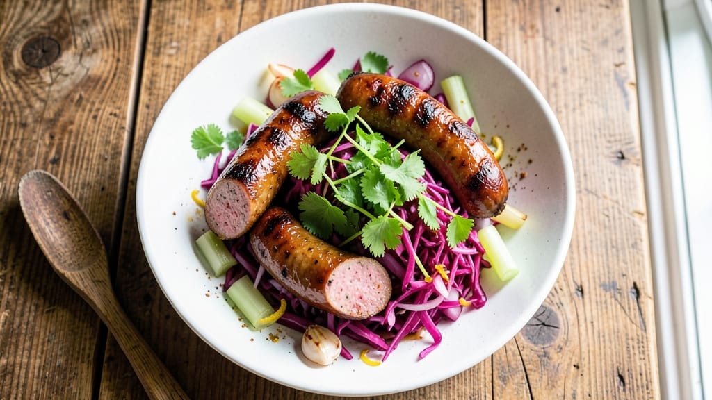 Brat Salad Recipe: Crisp Celery Crowns Over Smoky Garlic Ranch Bliss
