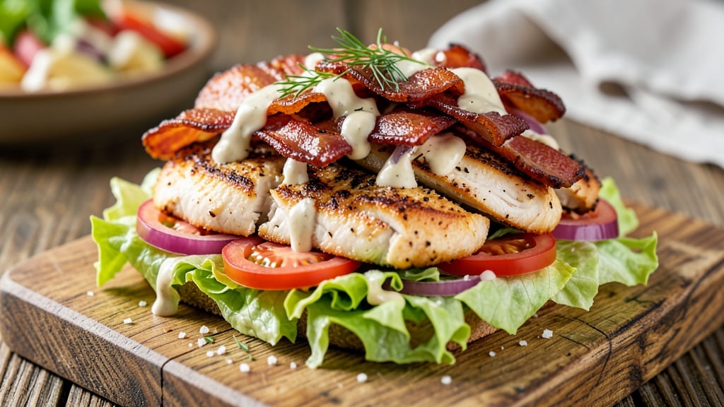 Bacon Ranch Chicken Salad Sandwich Recipe: Smoky Bacon Crunch Meets Creamy Ranch Bliss