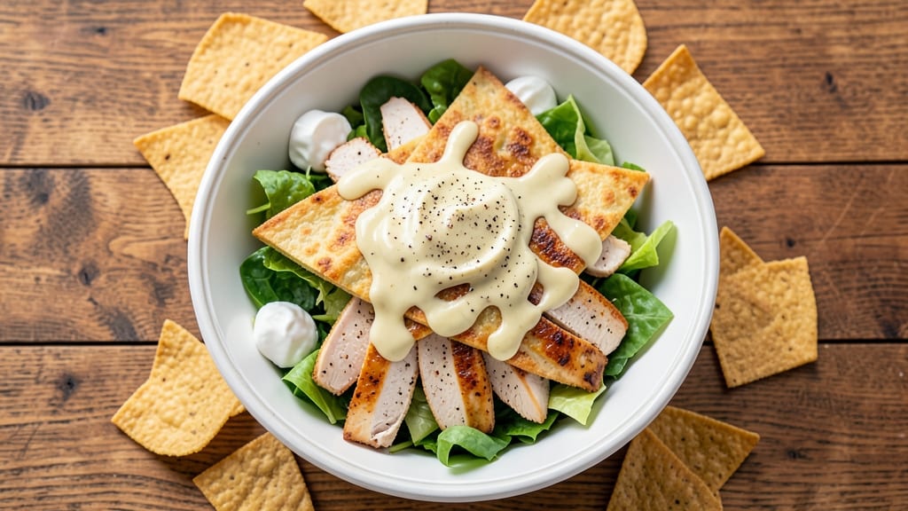 Applebee's Quesadilla Salad Recipe: Crispy Tortilla Bites Over Creamy Ranch Bliss