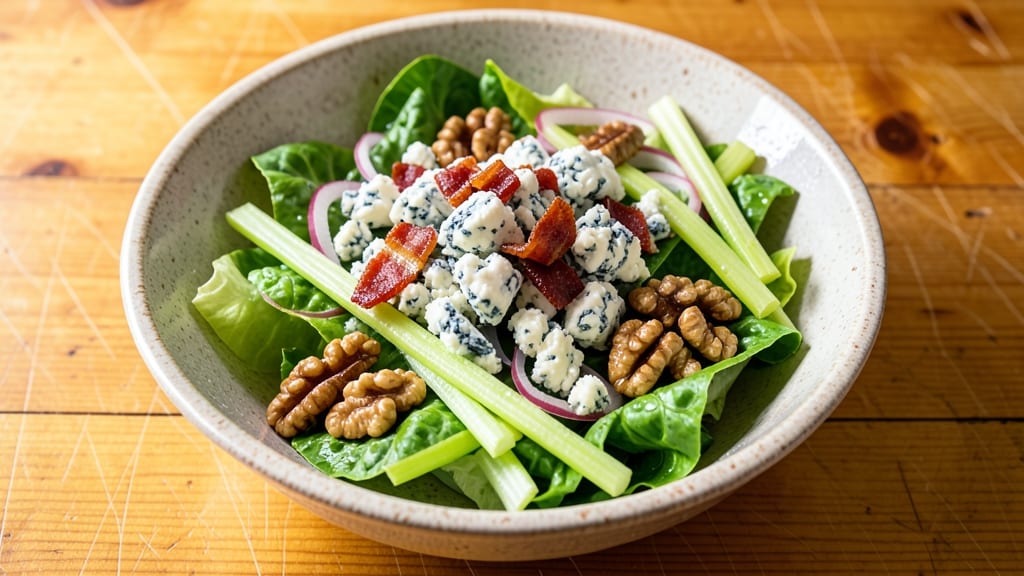 Blue Cheese Chopped Salad Recipe: Tangy Crunch With Smoky Bacon Bits