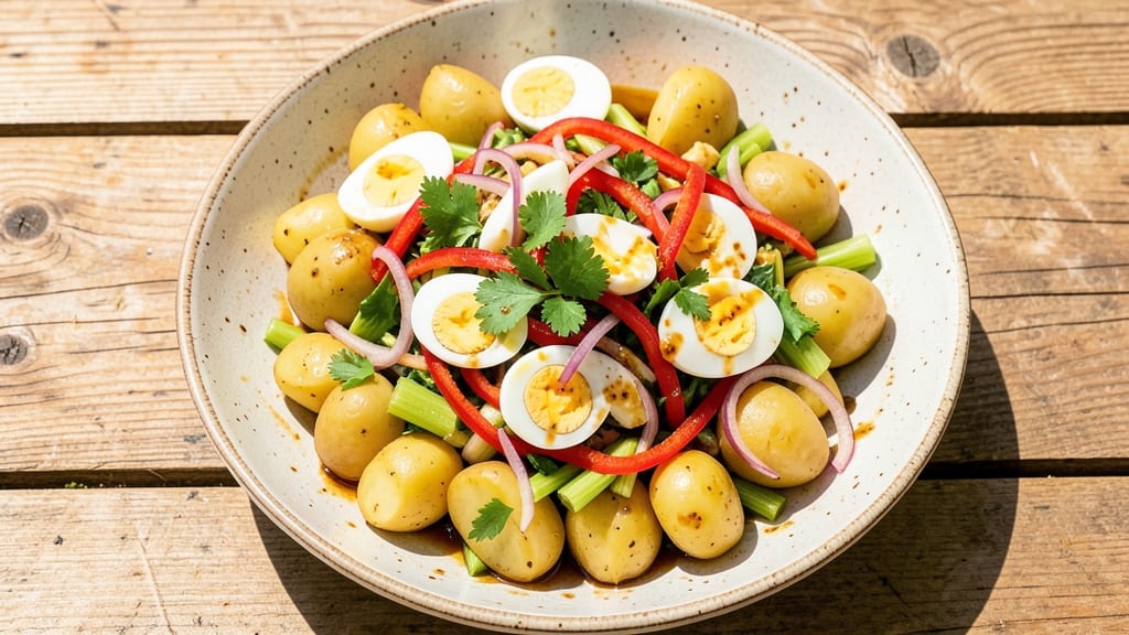 Barbados Potato Salad Recipe: Spiced Rum and Citrus Brightness