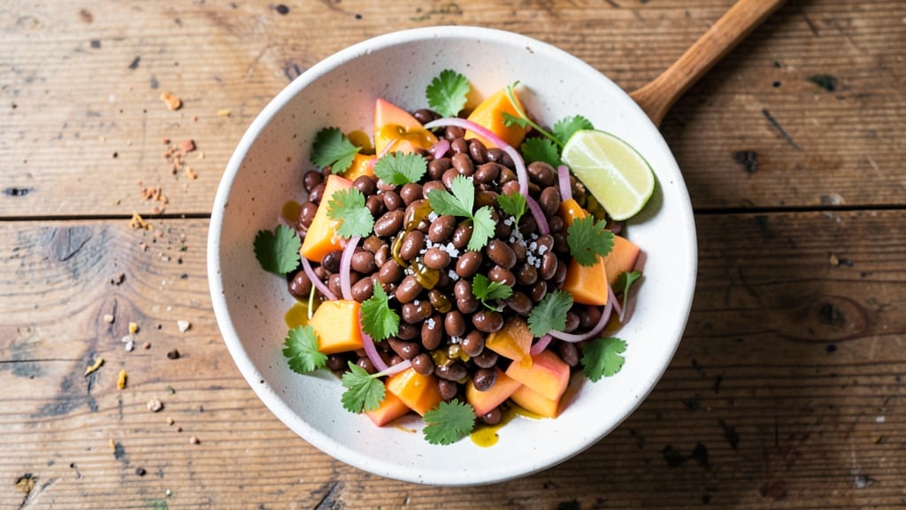 Black Bean Salad with Mango, Cilantro, and Lime Recipe: Tropical Brightness in 15 Minutes
