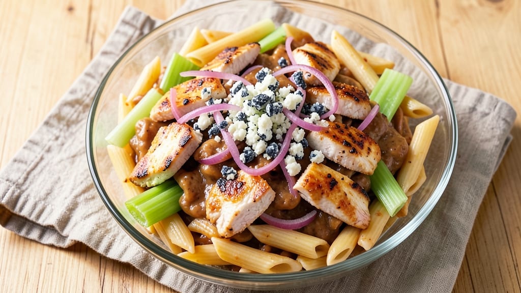 Buffalo Pasta Salad Recipe: Spicy Kick and Cool Cream Cheese Harmony