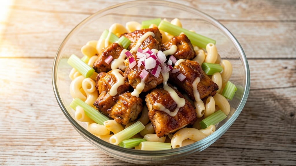 Buffalo Chicken Macaroni Salad Recipe: Spicy Kick and Creamy Ranch Harmony