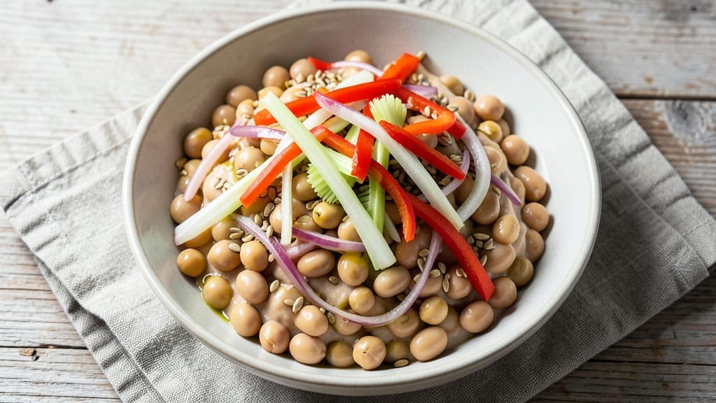 Canned Bean Salad Recipe: No-Mess Picnic Favorite With Crunchy Celery Crowns