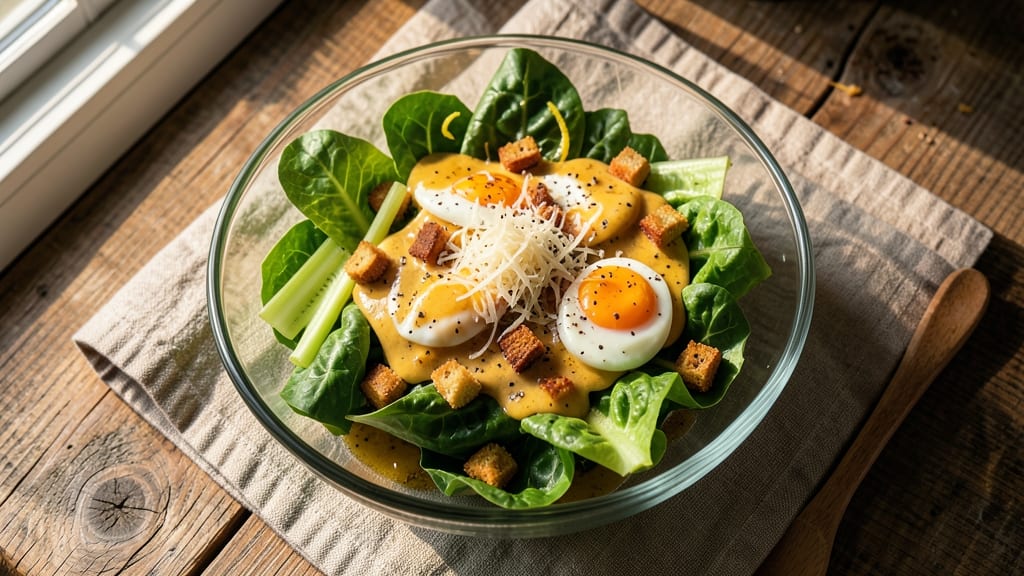 Assaggio Caesar Salad Recipe: Crispy Celery Crowns Over Garlicky Parmesan Bliss
