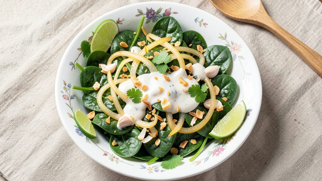 Brazilian Spinach Salad Recipe: Tropical Citrus and Lime Zest Magic