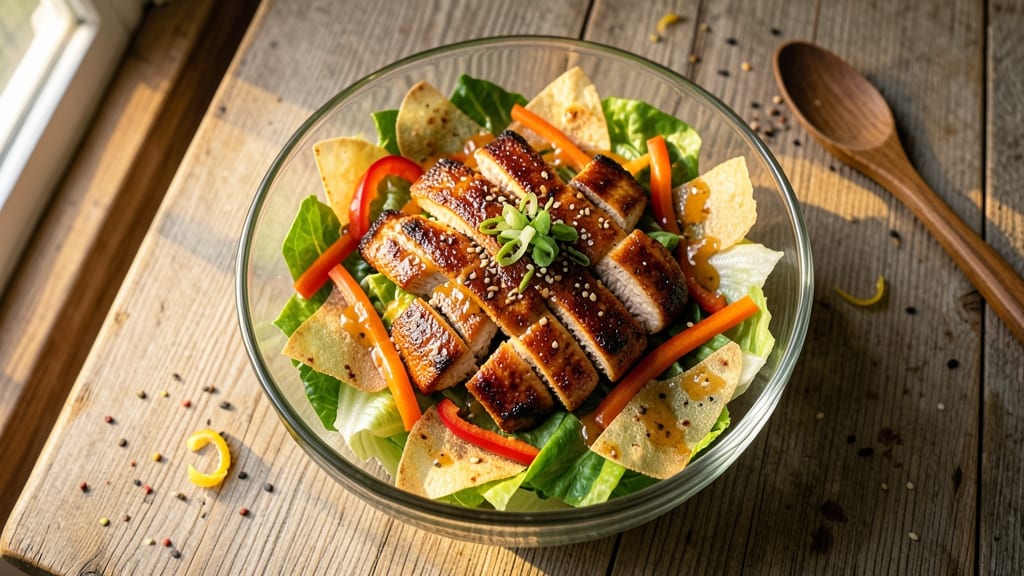 Best Chinese Chicken Salad Recipe Ever: Crispy Wonton Edges and Sweet Chili Zing