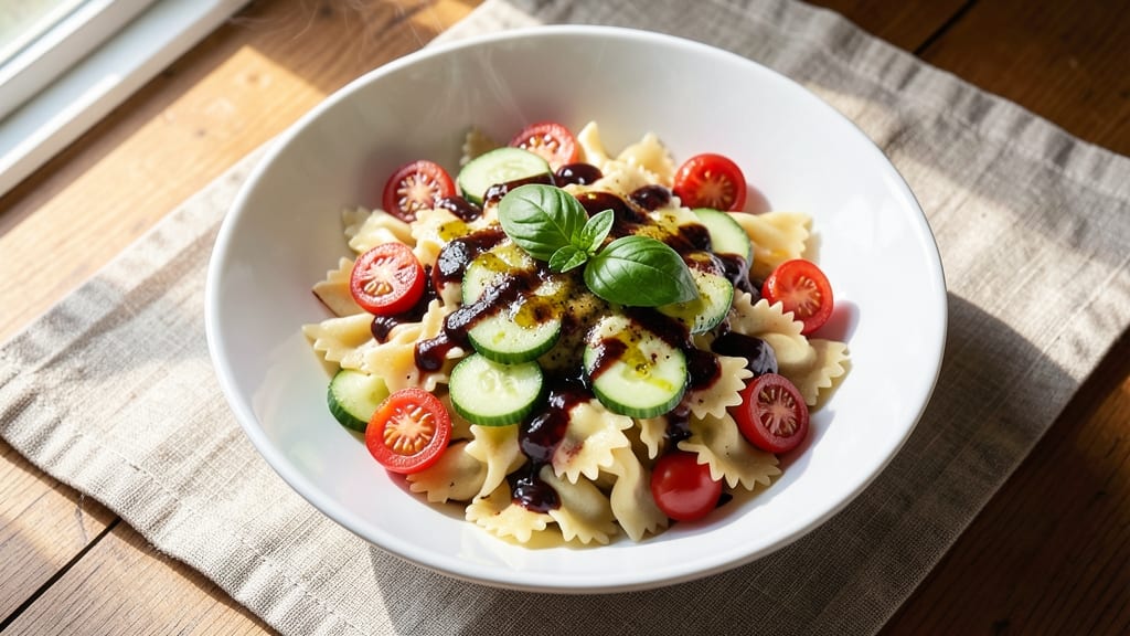 Balsamic Vinaigrette Pasta Salad Recipe: Bite-Sized Freshness With Tangy Depth