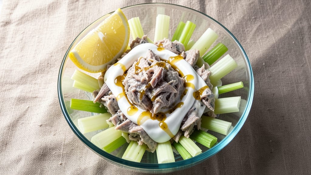 Bumble Bee Tuna Salad Kit Recipe: No-Mayo Creaminess With Crisp Celery Crowns