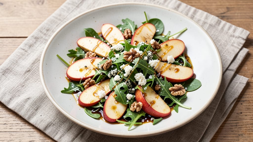Arugula Pear Gorgonzola Salad Recipe: Sweet-Tart Bite with Creamy Blue Cheese Crunch