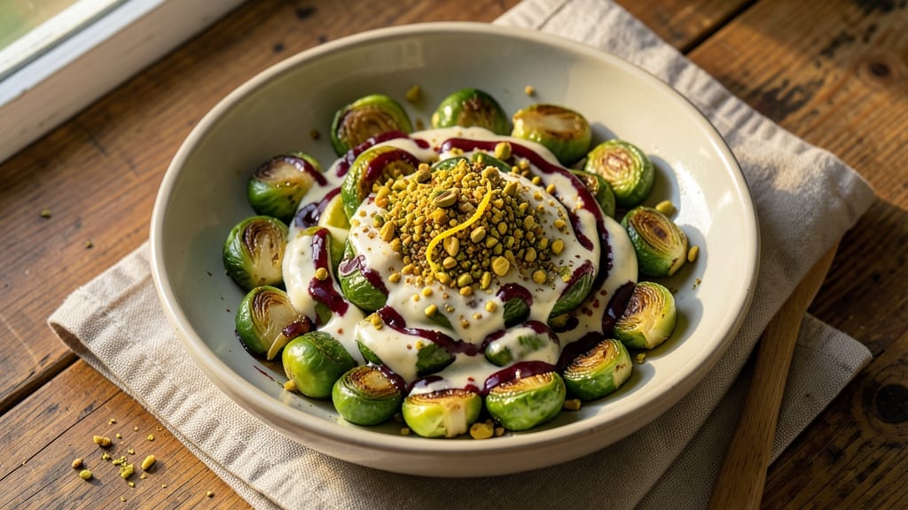 Brussels Sprouts and Pistachio Salad Recipe: Crispy Roasted Bites with Nutty Crunch
