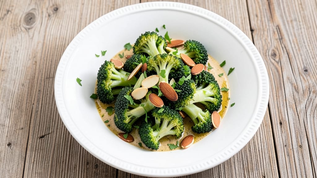 Broccoli Almond Salad Recipe: Crunchy Nutty Bite Meets Tangy Herb Zing