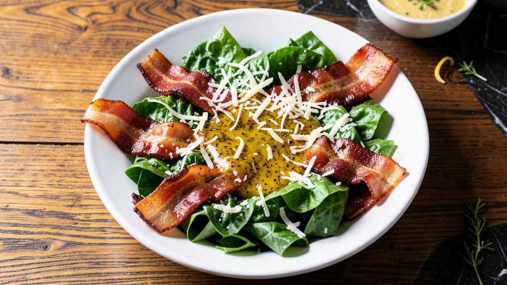 Caesar Salad Recipe With Bacon: Smoky Bacon Crunch Over Creamy Herb Bliss