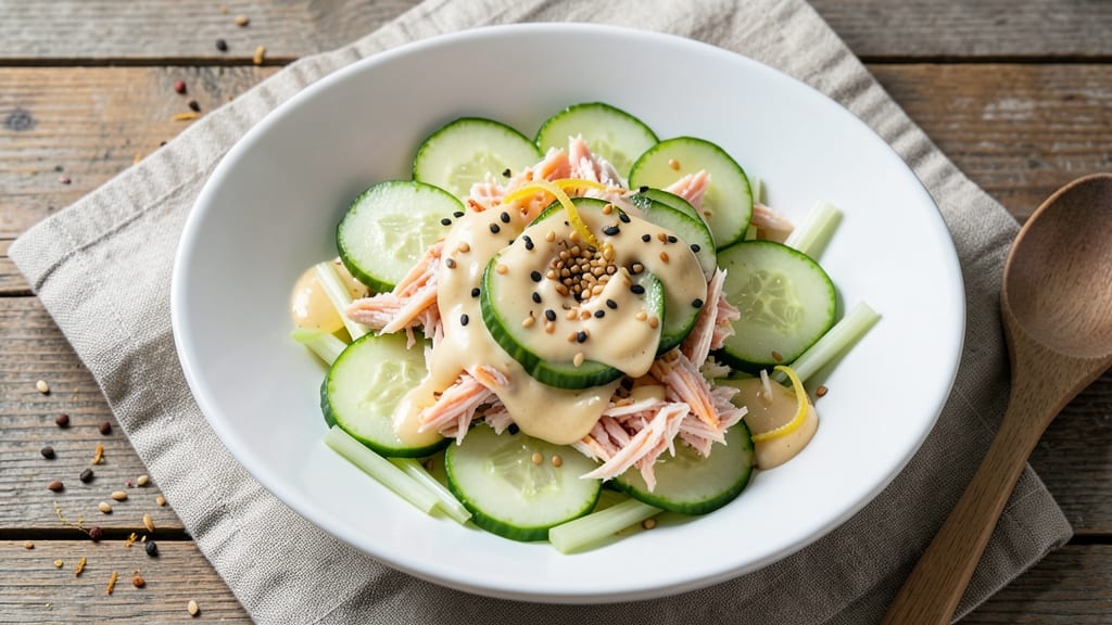 Cucumber Imitation Crab Salad Recipe TikTok: Crisp Celery Crowns Over Creamy Mayo Bliss