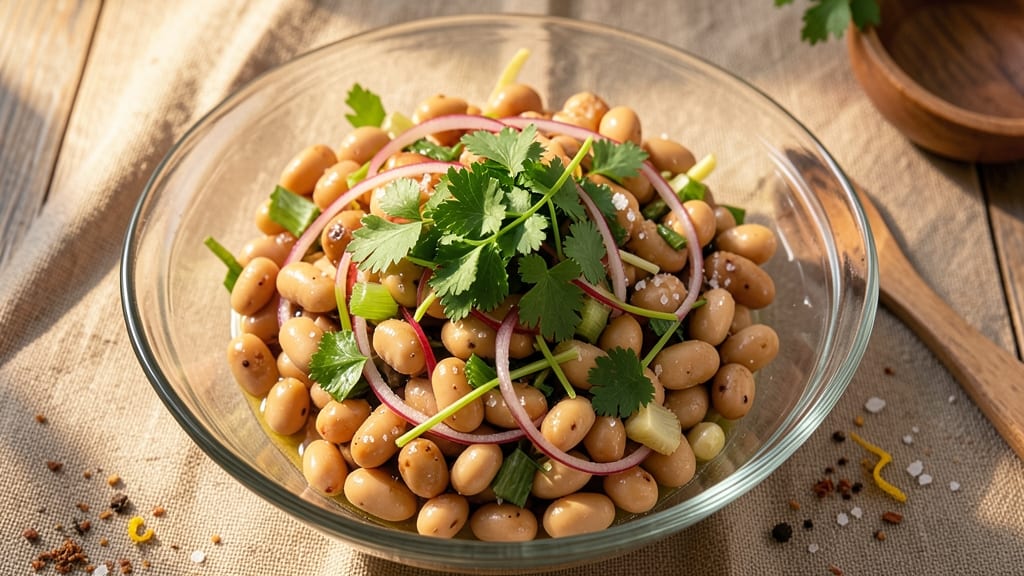 Bean Salad Recipe UK: Crisp Celery Crowns Over Zesty Lemon Dressing Bliss