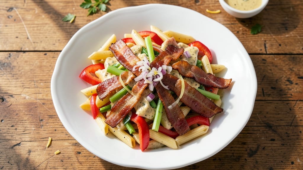 Bavarian Inn Pasta Salad Recipe: Smoky Bacon and Ranch Bliss