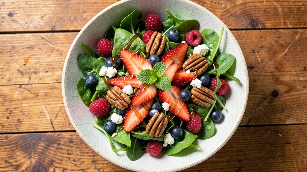 Berry Pecan Salad Recipe: Sweet-Tart Crunch Meets Nutty Creaminess