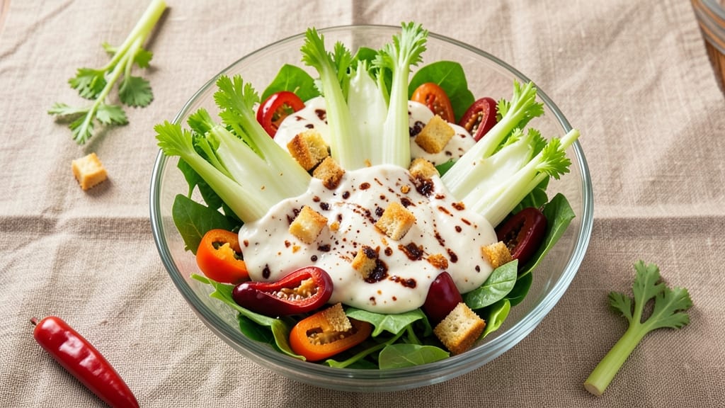 Buca Di Beppo Antipasto Salad Recipe: Celery Crowns Over Smoky Chipotle Cream Cheese Bliss