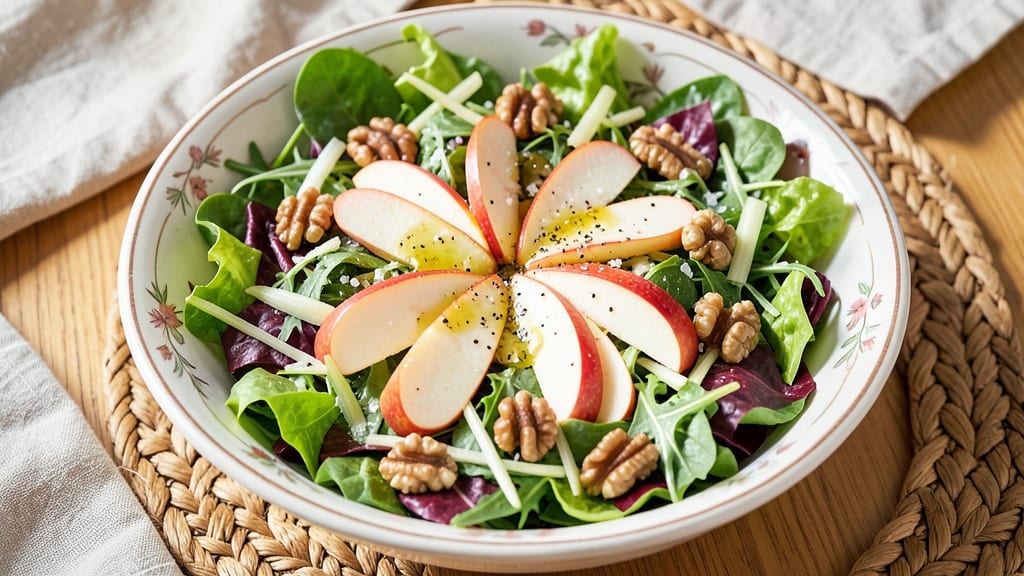 Bella Milano House Salad Recipe: Lemon-Herb Vinaigrette With Warm Toasted Walnuts