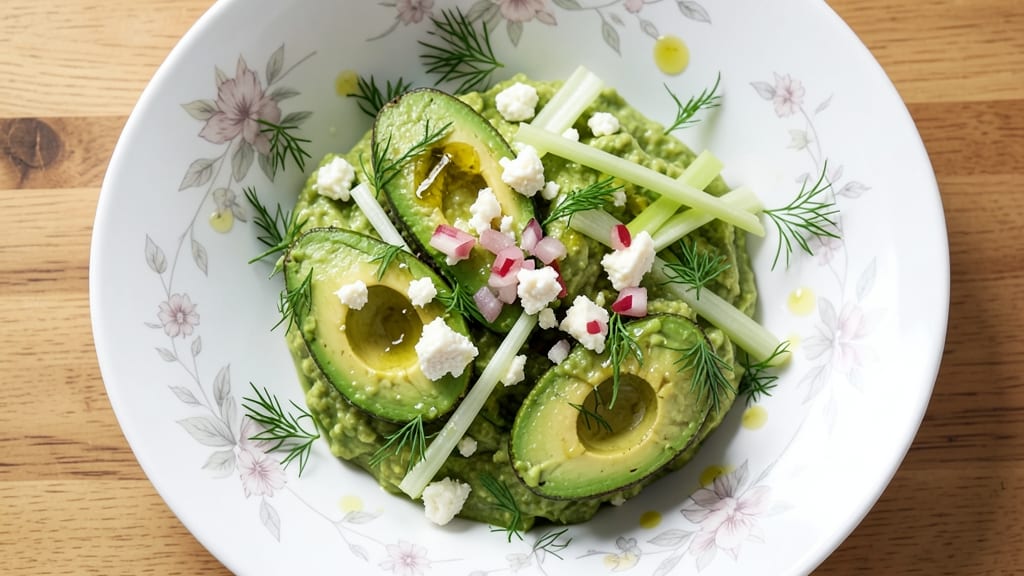Avocado Feta Salad Recipe: Creamy Tangy Bite With Crisp Celery Crowns