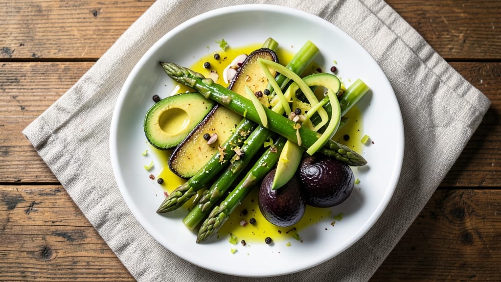 Asparagus and Avocado Salad Recipe: Bright Green Crunch With Zesty Lime Dressing