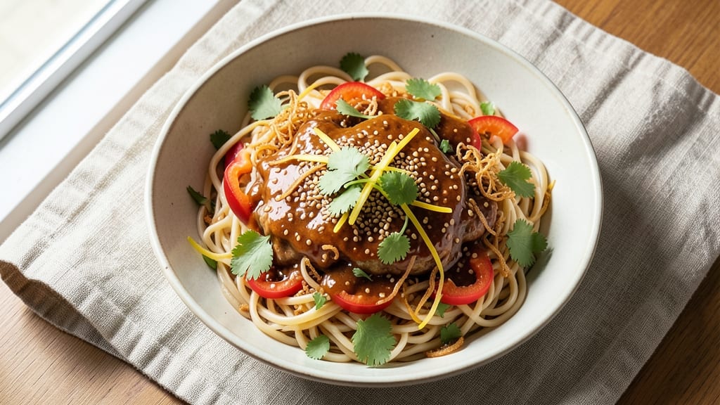 Asian Sesame Noodle Salad Recipe: Nutty Toasted Sesame Crunch Meets Silky Soy-Ginger Dressing
