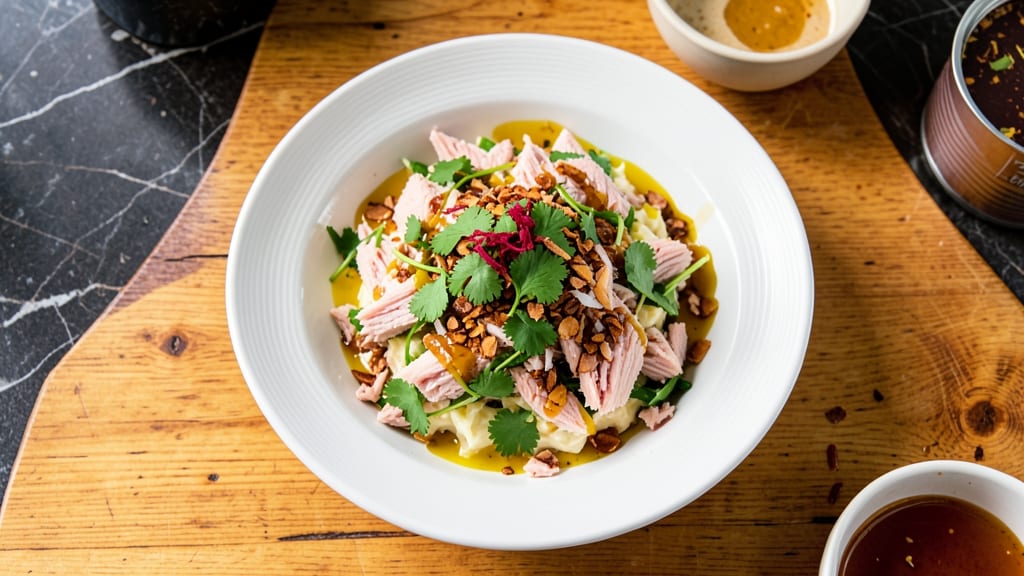 Bahamian Tuna Salad Recipe: Citrusy Zing and Toasted Coconut Crunch
