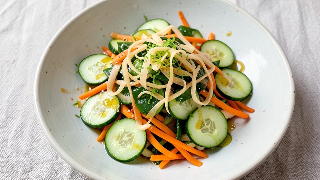 Asian Ginger Salad Recipe: Zesty Crunch With Fresh Herbs and Citrus Kick