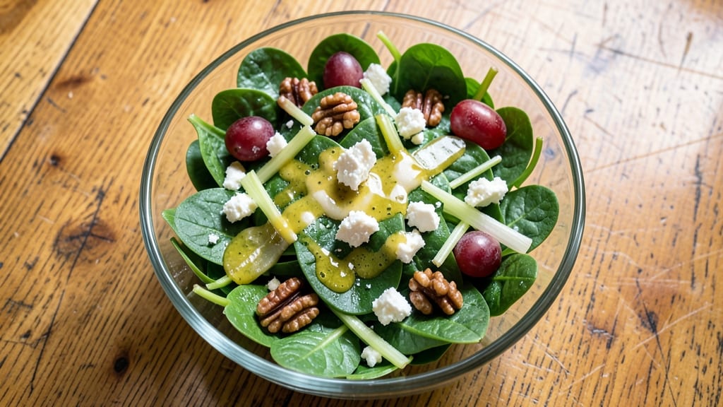 Barefoot Contessa's Spinach Salad Recipe: Celery Crown Crunch Meets Creamy Herb Bliss