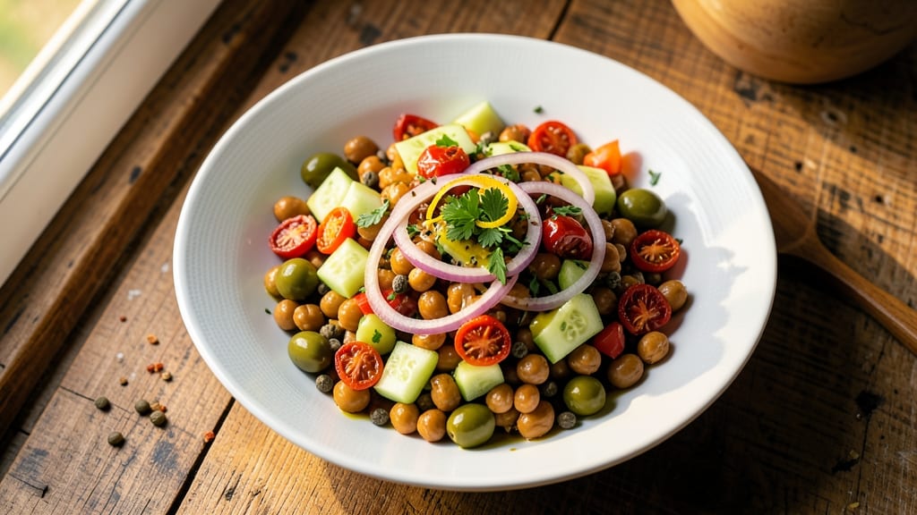 Antipasto Chickpea Salad Recipe: Mediterranean Crunch With Zero Cooking