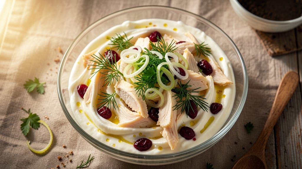 Canned Chicken Salad Recipe With Cranberries: Herb-Infused Cream Cheese Meets Juicy Cranberry Zing