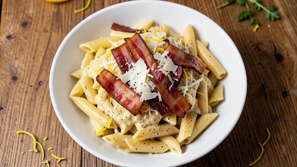 Caesar Pasta Salad Recipe No Lettuce: Creamy Parmesan and Crispy Bacon Bliss